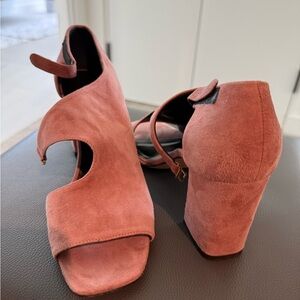 Via Spiga Pink Suede Heels